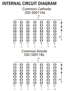 5&quot; 5 Inch Common Cathode/anode <strong>Large</strong> <strong>7</strong> <strong>Segment</strong> <strong>Display</strong> - Product Image 4
