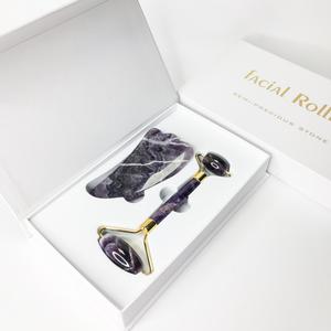 Masaj aleti küçük gül kuvars rulo Mini kristal yeşim rulo ametist küçük yüz silindir - Product Image 5