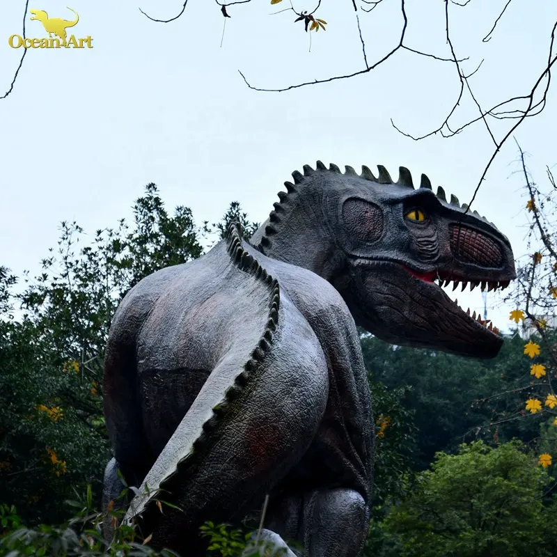 Dinosauro parco a tema a grandezza naturale dinosauro animatronic t-rex