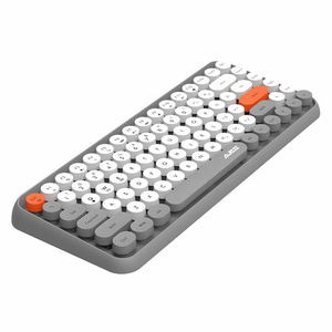 Tableta portátil BT retroiluminada 84 teclas redondas máquina de escribir Ajazz 308i teclado inalámbrico Retro - Product Image 2