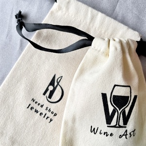 Cheap Organic Cotton Thick Jewelry Drawstring Pouch Cotton Canvas Fabric Drawstring Bag Draw <strong>String</strong> Bag With Logo Customized - Product Image 2