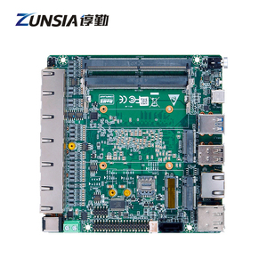 Zunsia Intel 12th Gen 2 * DDR5 6Lan i226-V X86 Embedded Router Firewall Motherboard Ultra 125U 155U 125H 155H Nano itxマザーボード