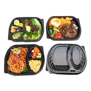 Thân thiện với môi 3-khoang nhựa dùng một lần container thực phẩm lò vi sóng an toàn PP cho bền vững lưu trữ thực phẩm - Product Image 6