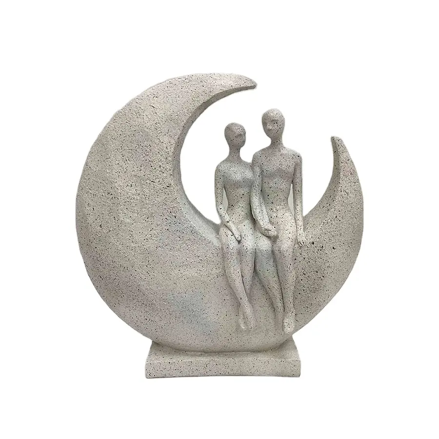 Personalizado Resina Artesanato Doce Casamento Lembrança Tabela Decoração Casal Figurinhas Amantes Ornamento Escultura Abstrata Casal Presentes