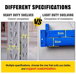 Heavy-Duty Metal Rack Storage System Corrosion-Protected Steel <strong>Pallet</strong> Racking for Warehouses Garages Display Garage Storage Rack - Product Image 6