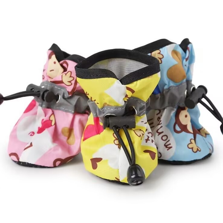 Chaussures plates singe rose