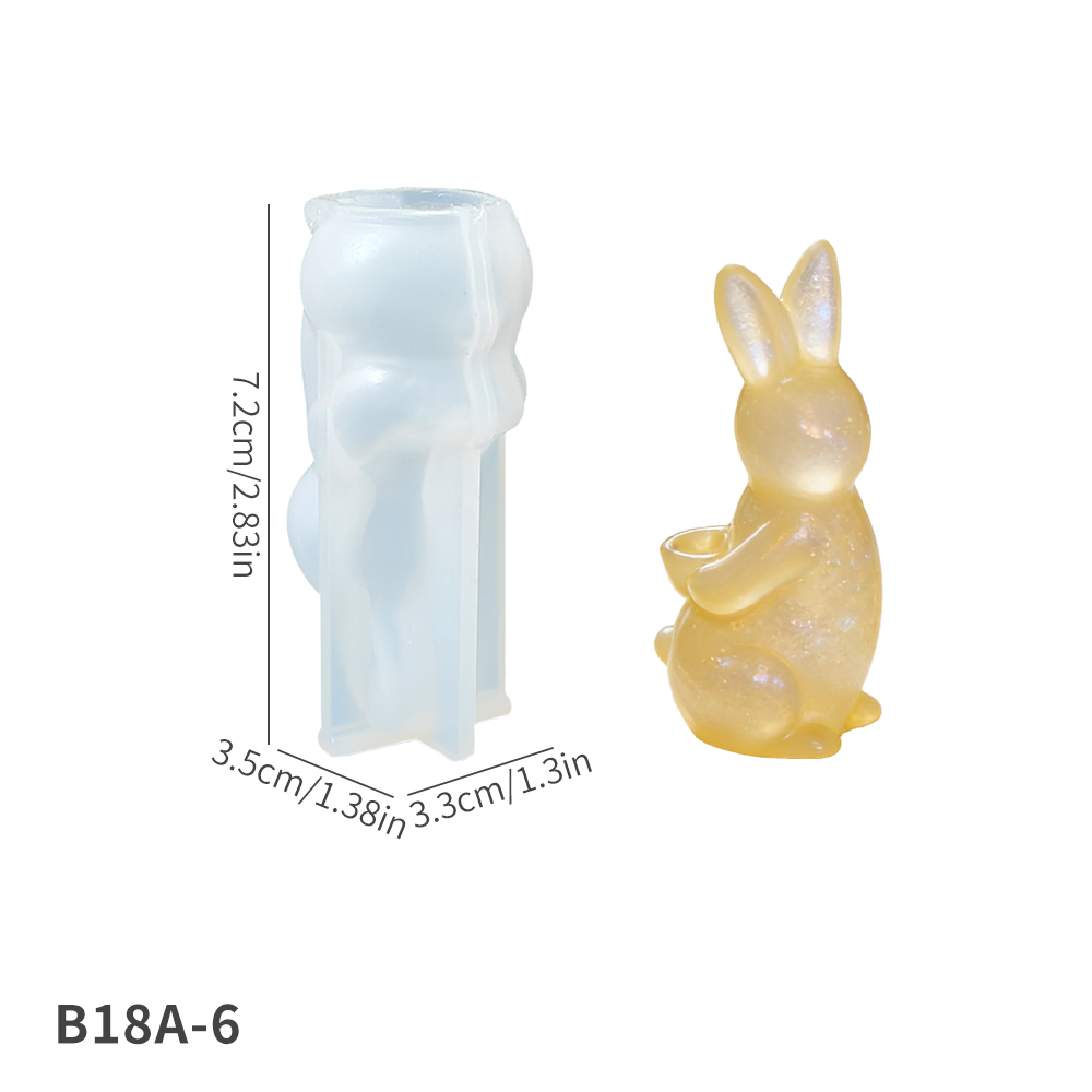 Moule lapin blanc-B18A-6