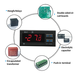Termostato inteligente con pantalla digital, controlador de temperatura del interruptor de descongelación de refrigeración de la STC-9200 - Product Image 5