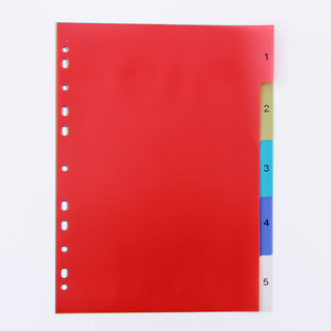 Colorful <strong>11</strong>-Hole A4 Plastic Index Pages for Loose-Leaf Binder Digital <strong>Management</strong> School Folder Pattern Box File Separator Page - Product Image 6