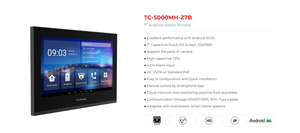 7 Inch IP <strong>Wired</strong> <strong>Intercom</strong> <strong>System</strong> POE 7&quot; Touch Screen Tuya Zigbee Indoor Monitor Smart <strong>Home</strong> Video <strong>Intercom</strong> <strong>Systems</strong> Wall Mounting - Product Image 6
