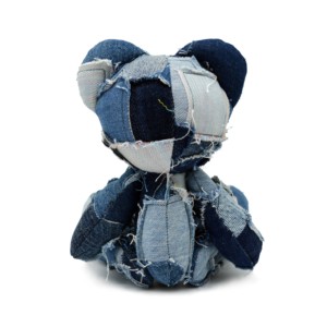 Orijinal çevre dostu tasarım Denim Patchwork oyuncak ayı özel geri dönüşüm malzeme tarafından yapılan benzersiz doldurulmuş hayvan oyuncak - Product Image 5
