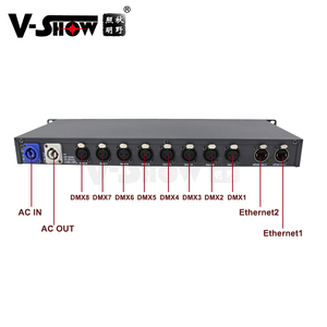 VSHOW ARD08 доставка от европейского контроллера ArtNet DMX 8 портов сетевой преобразователь вход 8*512 Канал выходной контроллер - Product Image 4