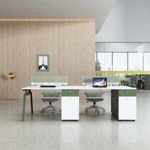 Escritorio modular en forma de L para ordenador, tomas de corriente, escritorio de esquina, archivador fijo, soporte para Monitor, oficina en casa, estación de trabajo con Panel de madera - Product Image 1
