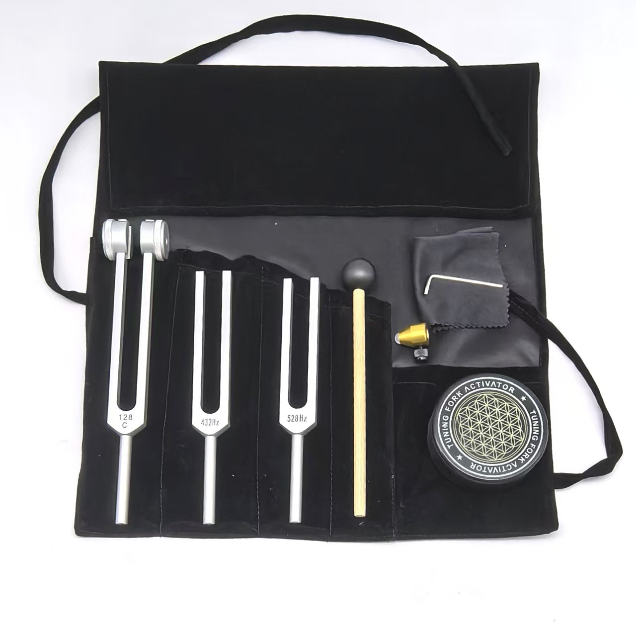 128+432+528+cloth bag+hammer+wrench+cleaning cloth+metal base