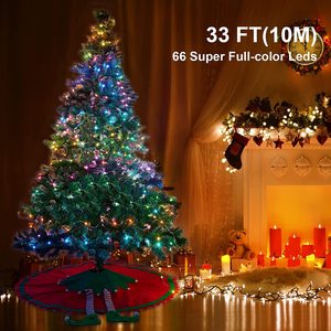 Tira de luces Led de cobre Rgb Multicolor, Control por aplicación inteligente, Navidad, decoración exterior de árbol - Product Image 2