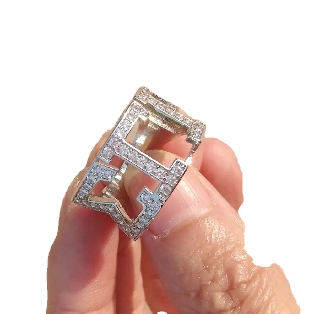 Sigma Gamma Rho ring Sorority fraternità organizzazione anello di fidanzamento in argento Sterling Cubic Zirconia anelli di barretta della Sorority greca