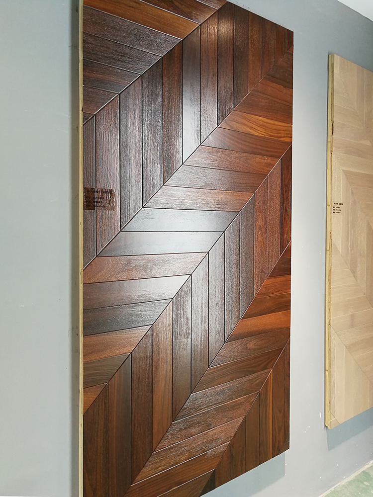 Couleur naturelle de chevron de bois de rose