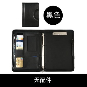 File <strong>Folder</strong> Customized Document Holder Zippered <strong>A4</strong> Multi-Function Manager <strong>Folder</strong> PU Leather Portfolio <strong>Folder</strong> <strong>with</strong> <strong>Notepad</strong> - Product Image 6