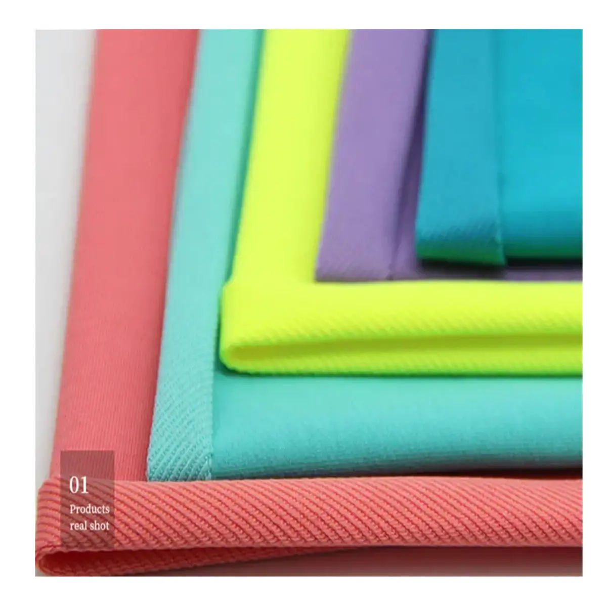 Poly coton sergé CVC tissu pour vêtements survêtement à capuche 68.9% coton 25.6% Polyester 5.5% Spandex Textile respirant personnalisé