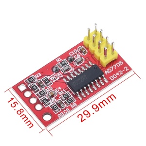 AD7705 Dual 16 bit ADC data acquisition module programmable <strong>input</strong> gain SPI interface