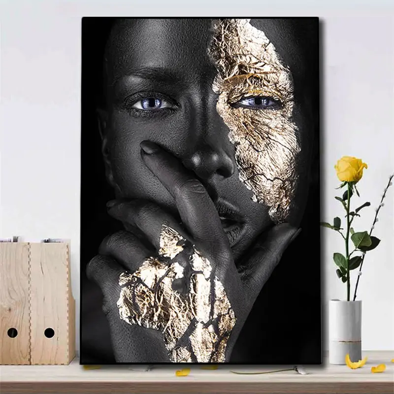 नया आधुनिक क्यूबिज्म एब्सट्रैक्ट एचडी कैनवास पेंटिंग अफ्रीकी महिला पोस्टर प्रिंट होम वॉल आर्ट डेकोरेशन पिक्चर गिफ्ट फ्रेमलेस