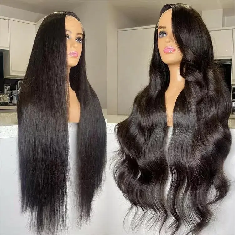 180% 210% Density HD Full Lace Raw Human Hair Wigs For Black Women,Wholesale HD Virgin Brazilian Hair Lace Front Wigs