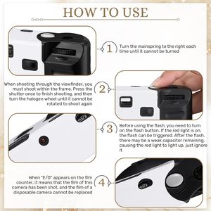 Factory 35mm Film Disposable Camera with Flash Build in <strong>Kodak</strong> Color Film and KC Battery with Customized LOGO - Product Image 5