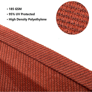 Tenda da sole per esterni HDPE in stock beige rettangolare parasole vele baldacchino rete ombra tessuto a vela - Product Image 6
