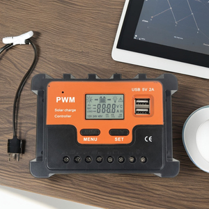 Cinese Smart 12V/24V 10A PWM solare Char Controller con schermo LCD batteria agli ioni di litio 60A/50A/40A - Product Image 3