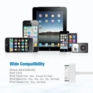 Micro A ถึง30พินสายดาต้า Usb สำหรับโทรศัพท์4 4S สำหรับ Pad สำหรับ Pod 2 3สายชาร์จโทรศัพท์เร็ว - Product Image 5