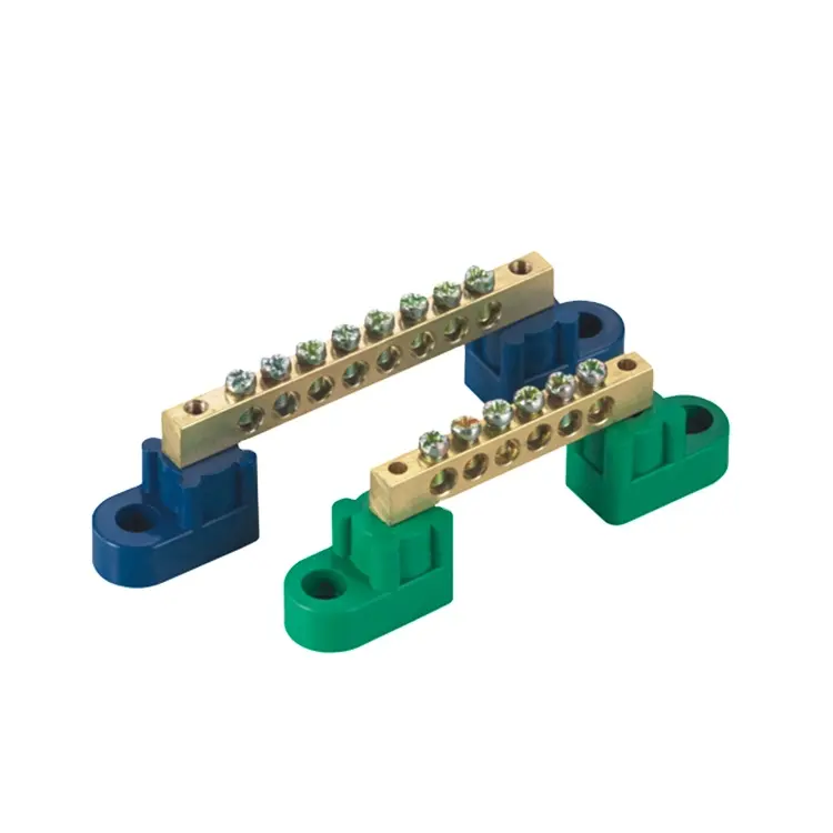 Copper terminals Neutral Bus for Grounding System Electrical Screw Wire Connector Earth Bar Terminal Block
