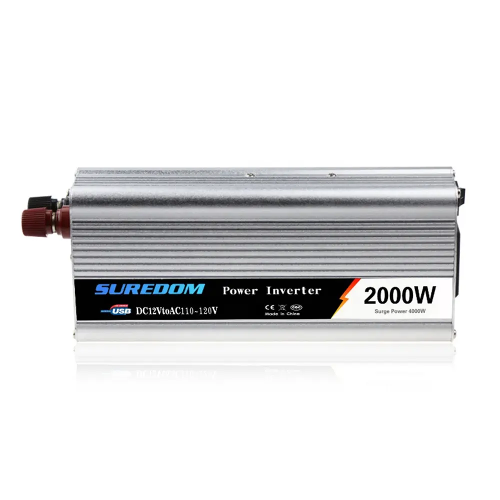 Inverter 2000w vendita diretta in fabbrica 12v 24v 36v 48v 220v 230 110v 120 cc a ca inverter di potenza per auto