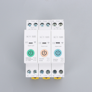 Customizable 1P Blue TUYA WIFI Smart MCB 63A Miniature Circuit <strong>Breaker</strong> With Metering Mobile Remote Control Timer Switch - Product Image 6