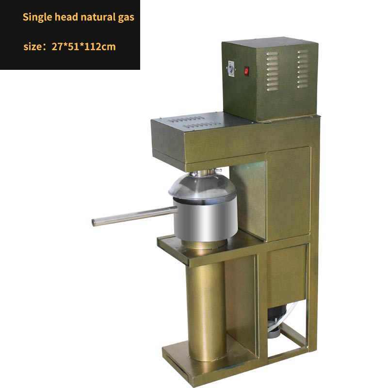 Single end naturaled gas charcoal igniter