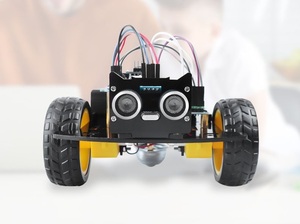 MINI Ultraschall Hindernis vermeidung Roboter Auto DIY Programmier bares Smart Car Robot Kit Bildung Starter Kit