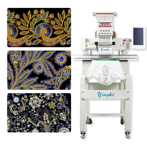YH Large Format 1 Head 9 Needles Monogram Sewing <strong>Computer</strong> <strong>Software</strong> logo Cap Beads Flat T-shirt <strong>Functions</strong> Embroidery Machines - Product Image 3