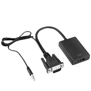 Convertidor VGA a HDTV, adaptador de Cable de Audio y vídeo de alta definición, salida de entrada VGA para ordenador portátil, proyector de TV - Product Image 1