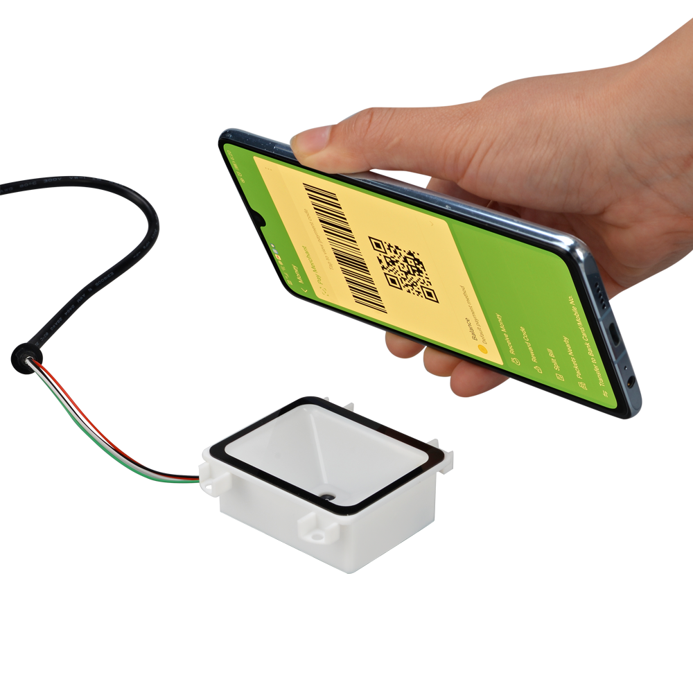Mini 2D Barcode Scanner Embedded Smallest Omnidirectional QR Code Reader Module Kiosk Arduino