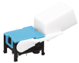 2P2T Mini elektronik telefon kanca anahtarı 2 pozisyon plastik Mini trafo Push Button anahtarları 1NO1NC kombinasyonu Max 1A - Product Image 3