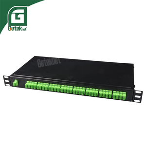 Geteknet SC APC ที่ติดตั้งแร็คสำหรับ FiberHome PLC Splitter MODULE 1x32 1*32ตัวแยกสัญญาณ ABS ไฟเบอร์ออปติกที่ไม่มีขั้วต่อ