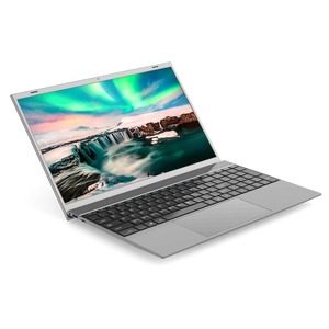Mini ordenador portátil OEM/ODM, netbook, cuatro núcleos, 15,6 pulgadas, 1920x1080, IPS, Win 10, plateado, barato, para negocios, nueva fábrica