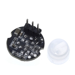 TZT-MINI módulo Detector de Sensor de movimiento MH-SR602, kit infrarrojo piroeléctrico PIR, soporte de interruptor sensorial para arduino Diy con lente