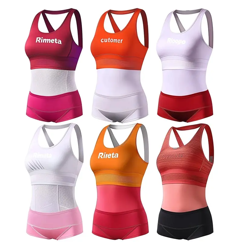 2024 Fitness Wear Custom Sport Suit Gym Workout Sets Active Wear Seamless Yoga Set para mujeres