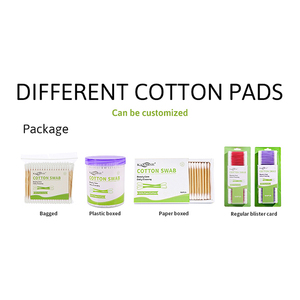 Miễn Phí Mẫu Tùy Chỉnh Q Tip Chăm Sóc Hàng Ngày 385Pcs Bông Tai Nụ Với Giấy Dính Trang Điểm Bông Gạc Vỉ Thẻ Đóng Gói - Product Image 6