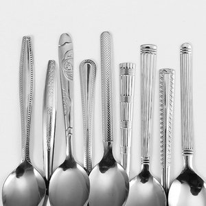 厂家直销18/0便宜银器不同设计机器抛光餐具不锈钢餐具 - Product Image 2