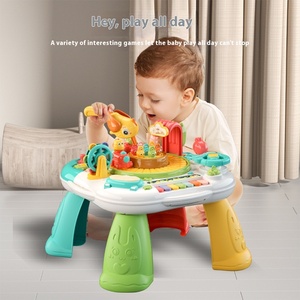 <strong>Multi</strong>-<strong>Functional</strong> <strong>Game</strong> <strong>Table</strong> for 1-<strong>3</strong> Years Old Early Education Learning Toy for Babies Kidsren's Fun Educational Plastic Birthday - Product Image 4