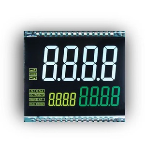 Monocromatico produttore LCD personalizzato 7 segmento 4 cifre TN STN FSTN VA display LCD schermo distributore carburante modulo display LCD