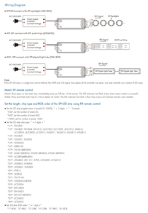 ตัวควบคุมแถบพิกเซลชนิด IC ที่ควบคุมด้วยแอพควบคุมสัญญาณไวไฟ rb/rgbw 5-24VDC WT-SPI - Product Image 5