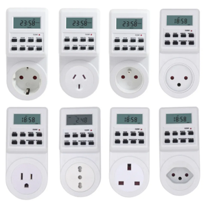 QJC <strong>Digital</strong> Programmable <strong>Timer</strong> Display Kitchen <strong>Timer</strong> Outlet <strong>Switch</strong> <strong>EU</strong> UK AU US BR FR IT TH <strong>Plug</strong> <strong>Socket</strong> - Product Image 4