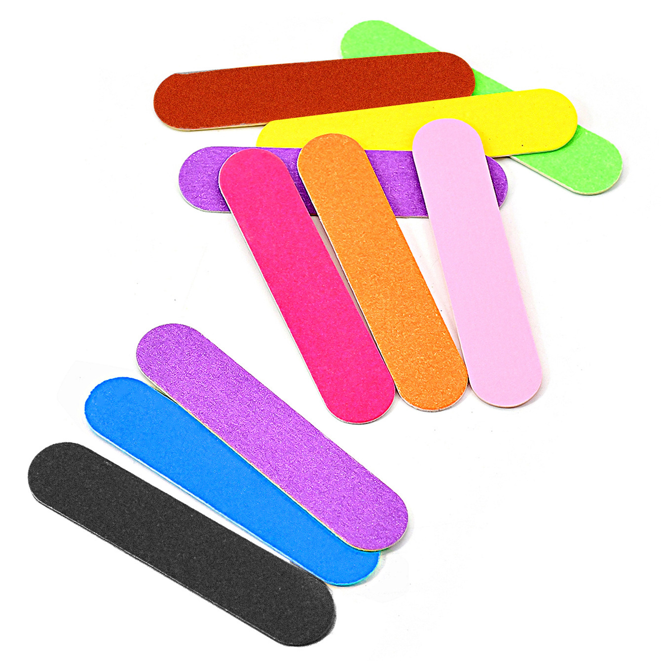 Lima de madera de 9 cm, colores mezclados aleatorios.